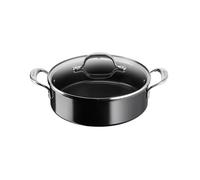 Lagostina Sauteuse Desideria Céramique 2 anses 26 cm avec couvercle Noir