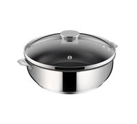 Lagostina – Sauteuse Salvaspazio+ Météorite 28 cm en inox antiadhésif avec couvercle Argent