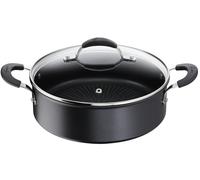 Lagostina Tempra, Casserole Basse 26cm avec Couvercle, Revêtement Antiadhésif en Titane Anti-rayures et Fond en Acier Inox, Manches Rivetés, pour Toutes les Sources de Chaleur Compris l'Induction