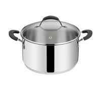 Lagostina Tempra Cocotte D.24cm Fonda con Coperchio Acier Poli