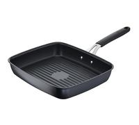 Lagostina Tempra, Gril 29x25 cm avec Revêtement Antiadhésif en Titane Anti-rayures et Fond en Acier Inoxydable, Manche Riveté, pour Toutes les Sources de Chaleur y Compris l'Induction