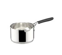 Lagostina Tempra Steel Bullilatte, Casserole Ø 16 cm en acier inoxydable 18/10, avec fond lagotherm et poignée en silicone, casserole adaptée à l'induction, au gaz et au four