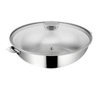 Lagostina Wok Salvaspazio+ 26 cm en inox avec couvercle Argent