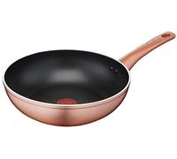 Lagostina Wok Ramata, extérieur effet cuivre, aluminium antiadhésif, diamètre 28 cm, noir
