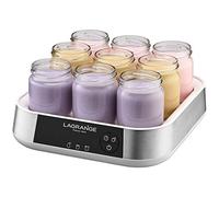 LAGRANGE 459601 Yaourtière-Fromagère - 9 pots - 4 faisselles - Programmable 15h - Écran tactile rétroéclairé - Compacte - Fabrication française