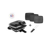 lagrange croque-gaufre-gaufrettes 3 plaques 1000w noir 039624 super 2