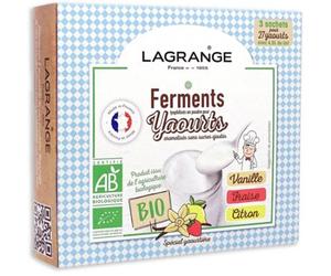 Lagrange - Ferment Lactique Bio Arome Vanille-Fraise-Citron