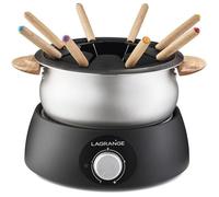 Lagrange Appareil à fondue électrique Classic 349015 – 8 pers, 1,5 L, 900 W, poignées bois