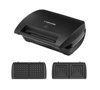 LAGRANGE - Gaufrier Mini maxi avec jeu de plaques Gaufres et croque-monsieur 900W