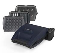 LAGRANGE Gaufrier Premium, 1200W, 3 jeux de plaques inclus (Gaufre, Gaufrette & Croque Monsieur), Fabriqué en France, Réversible sur son socle, Cuisson personnalisée, Multifonction, 019642