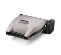 Lagrange Gaufrier Premium Gaufres - 1,2 kW Réversible plaques fonte antiadhésif Gris perle