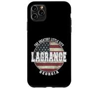 LaGrange Georgia, Drapeau américain Vintage Coque pour iPhone 11 Pro Max