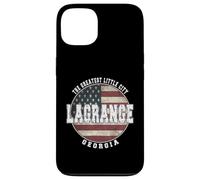 LaGrange Georgia, Drapeau américain Vintage Coque pour iPhone 13