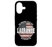 LaGrange Georgia, Drapeau américain Vintage Coque pour iPhone 17