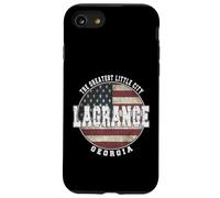 LaGrange Georgia, Drapeau américain Vintage Coque pour iPhone SE (2020) / 7/8