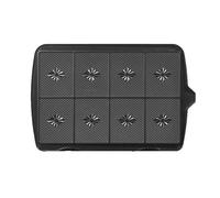 LAGRANGE Jeu de plaques 8 Gaufrettes Antiadhésif Compatible Gaufrier 4 Gaufres Lagrange 080222