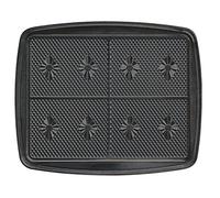 Lagrange Jeu de plaques gaufrette Super 2 30222 antiadhésives pour 4 gaufrettes Noir