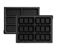 LAGRANGE Jeu de plaques Mini Gaufres, compatible avec tous les gaufriers "Tarti' Gaufres", Plaques en aluminium moulé, Revêtement antiadhésif double couche, 020322