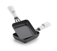 LAGRANGE, Lot de 2 poêlons à raclette, Manche gris, AC509211 | Poêlons rectangles compatibles avec Raclette Transparence®