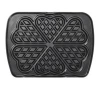 Lagrange Jeu de plaques pour gaufres Cœur AA Premium Noir