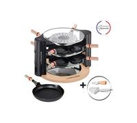 Raclette Lagrange Evolution avec accessoires 149012 900 W Noir et Bois Noir-Bois H