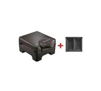 Lagrange Gaufrier Tarti' Gaufres – 1070 W – 2 gaufres tartinables & 2 croque‑monsieur – Noir