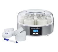 LAGRANGE, Yaourtière, 7 pots en verre, 13W, 439101 | Programmable jusqu'à 15h