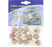 LAGUELLE Billes antimites bois cèdre rouge - sachet de 15
