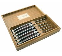 LAGUIOLE 40268532 Couteaux à Steak Acier Inoxydable, 5,50 x 5 x 2,5 cm, Marron