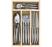 Laguiole André Verdier Couverts - Débutant - 24 couverts de table français en coffret bois Laguiole André Verdier Couverts - Débutant - 24 couverts de table français en coffret bois