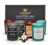 LAGUIOLE Coffret 6 Bougies Parfumées - Cadeau Noël Femme - Bougies de Soja Naturelles Longue Durée 50H - Parfums Whisky, Vanille, Rhum - Décoration Maison, Aromathérapie Relaxante & Bien-Être