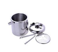 LAGUIOLE - Coffret seau à glaçons - Seau, Pince, Couvercle et Plateau égouttoir - Acier inoxydable - Contenance: 1,3L - Indispensable pour vos repas d'été