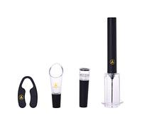 Laguiole – Coffret tire-bouchon à pression d'air – 4 pièces avec accessoires – Noir