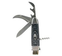 LAGUIOLE - Couteau à champignons - Acier inoxydable - Pakka Dots - Gris - Coffret cadeau - Pour une coupe nette et propre avec une brosse en poils de sanglier - -