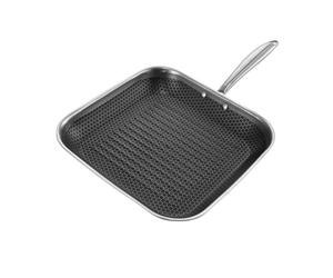 Laguiole Cuisson Grill BlackSteel Triplex 28 cm Induction | Triplex, 28 cm, Inox 18/8, Céramique sans PFAS/PFOA, BlackSteel, Induction, Four 230°C, Épaisseur 2,30 mm