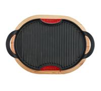 Laguiole Cuisson Grill Ovale en Fonte Rouge 36cm