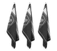 LAGUIOLE CUISSON - Lot de 3 torchons jacquard 50x70cm noir - ""Miel""