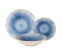 LAGUIOLE CUISSON - Service 18 pièces bleu en porcelaine - ""Rivage Azur""