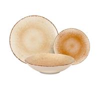 LAGUIOLE CUISSON - Service 18 pièces jaune en porcelaine - ""Rivage Azur""