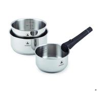 Set de 3 casseroles inox amovible 16/18/20cm - "Réactif"