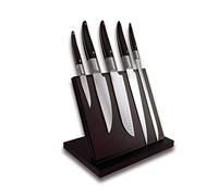 Laguiole Expression Bloc aimanté de 5 couteaux de cuisine (office, cuisine, santoku, chef, jambon)