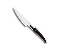 Laguiole Expression - Couteau de Cuisine Éminceur Forgé - Lame en acier inox haute qualité 13 cm - Manche ergonomique POM noir - Compatible Lave Vaisselle