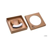 LAGUIOLE - Hachoir berceuse double lame - Planche en bambou - Lame en acier inoxydable - Poignées ergonomiques - Double lame incurvée pour couper facilement tous vos aliments - Taille : 20 X 20 X 2 cm