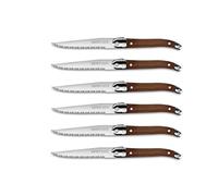 LAGUIOLE HERITAGE Coffret de 6 couteaux Laguiole Héritage Made in France Bois Foncé