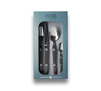 Laguiole Héritage Collection Acidulé Ménagère 24 pièces pour 6 personnes Noir carbone