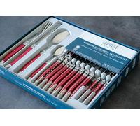 Laguiole Héritage Ménagère 24 pièces pour 6 personnes Rouge nacré