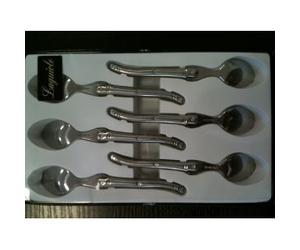 LAGUIOLE I7554-6 Coffret de 6 Cuillères à Café 25 x 15.5 x 2 cm
