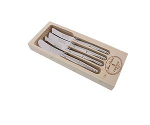 Laguiole Jean Dubost 4 TARTINEUR STD MANCHE TOUT INOX COF ALV NAT FILME