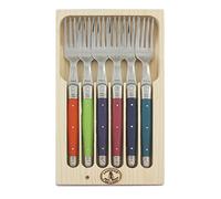 Laguiole Jean Dubost 97/13152 Set de 6 Fourchettes de Table London Mix | Compatible lave-vaisselle