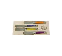 Laguiole Jean Dubost - 97455 - Mini Coffret 4 Tartineurs Abs - Fruités Mixés Multicolore